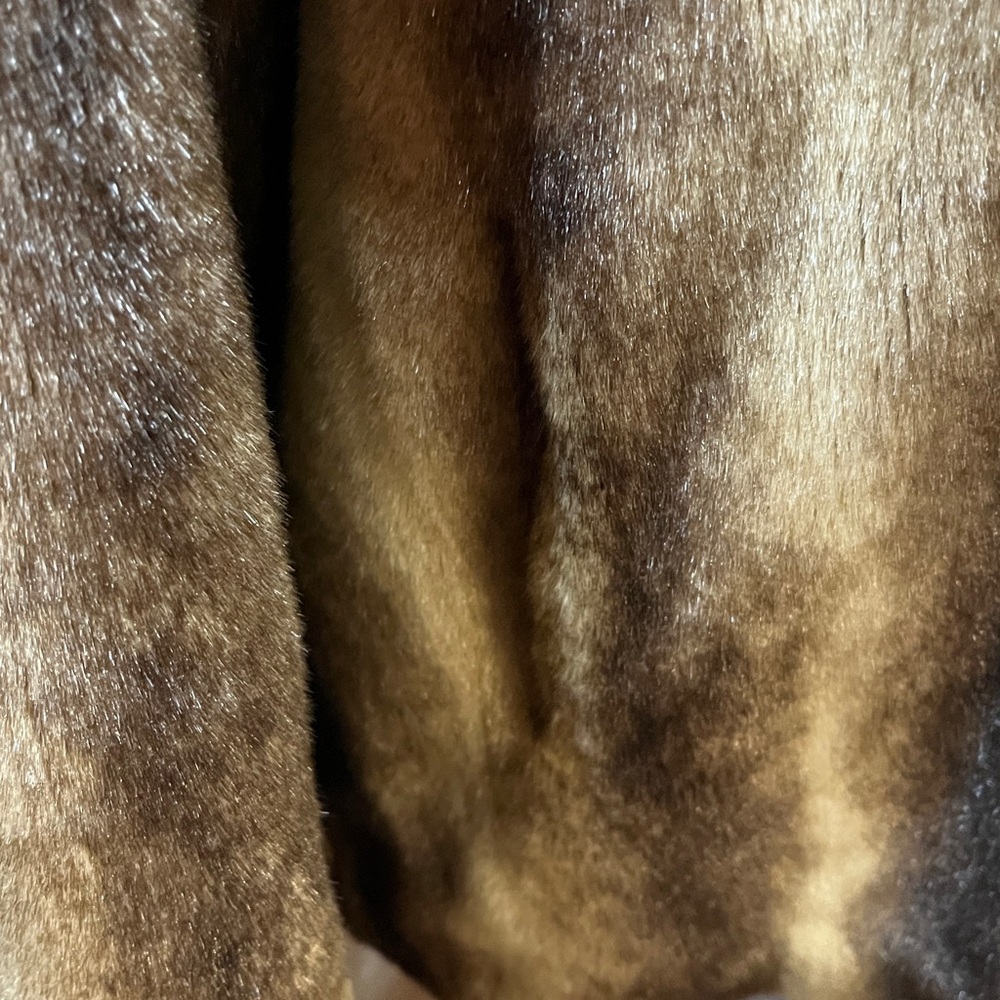 Incognita size Large vintage hooded faux Fur Coat - Picture 3 of 6